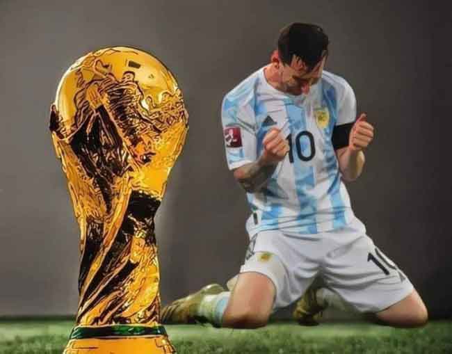 Messi vô địch world cup mấy lần cùng Argentina?