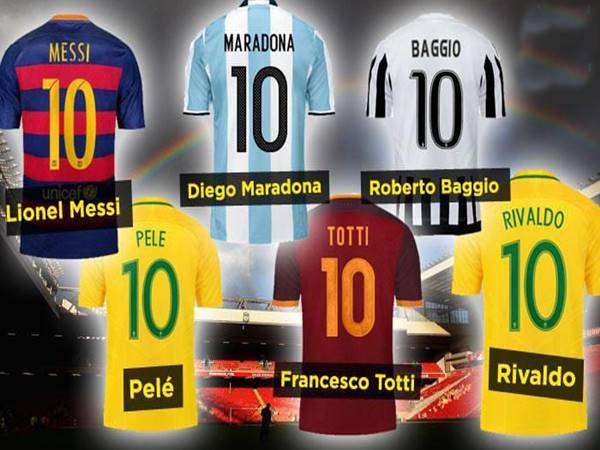 Những cầu thủ áo số 10 nổi tiếng nhất lịch sử bóng đá