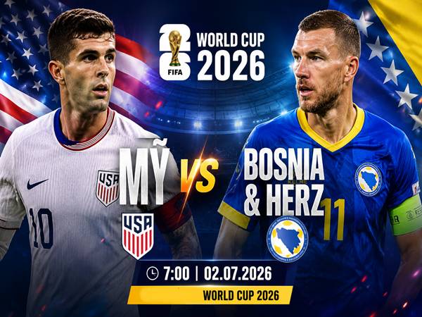 Số liệu trận đấu Mỹ gặp Bosnia & Herz 7h ngày 2/7