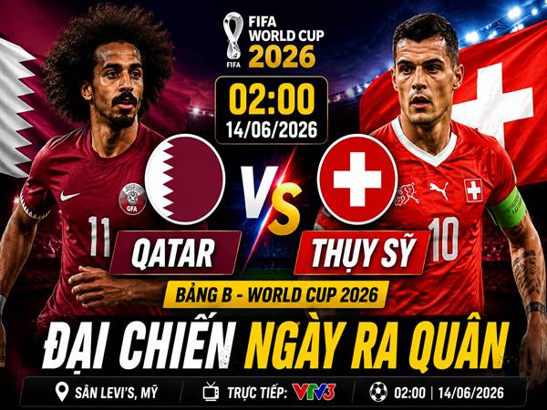 Lực lượng, đội hình Qatar đấu với Thụy Sỹ 2h hôm nay